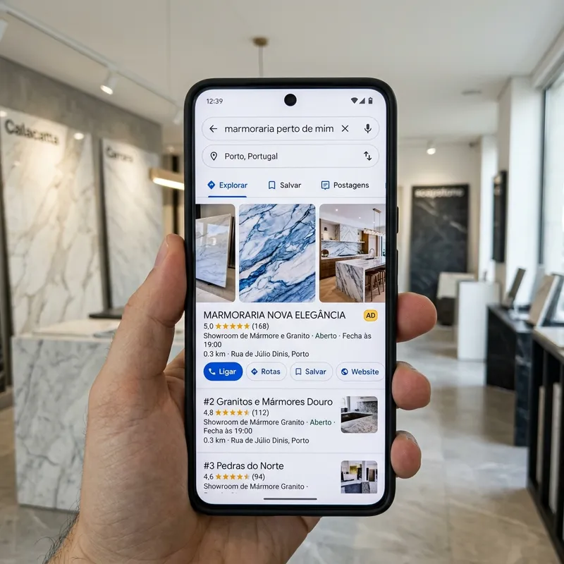 Otimização de Google Meu Negócio para Marmoraria