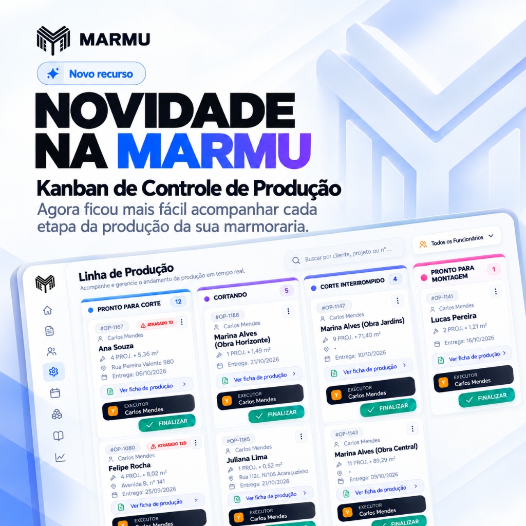 Kanban de Controle de Produção para Marmoraria: Mais Controle e Menos Retrabalho