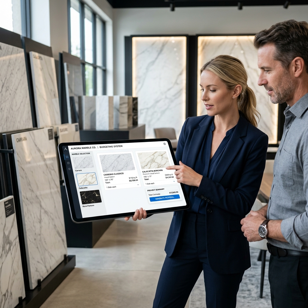 Orçamento de Marmoraria Online: Como a Tecnologia Dobra sua Conversão